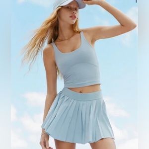 Aritzia Tna Tennis Skirt Light Blue Dune 2XS